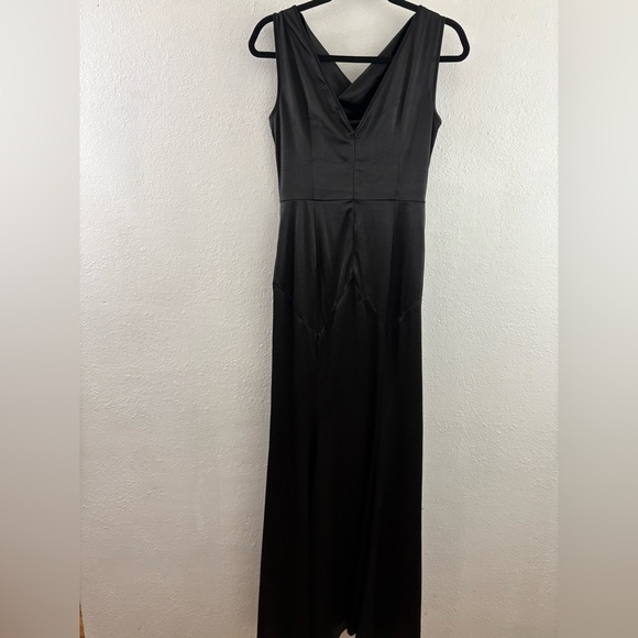 MUXXN Women's Elegant 1930s Mermaid Sleeveless Formal black Evening Dress size L - Picture 6 of 9